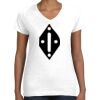 Women's Fine Jersey V-Neck Tee Thumbnail