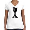 Women's Fine Jersey V-Neck Tee Thumbnail