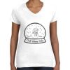 Women's Fine Jersey V-Neck Tee Thumbnail